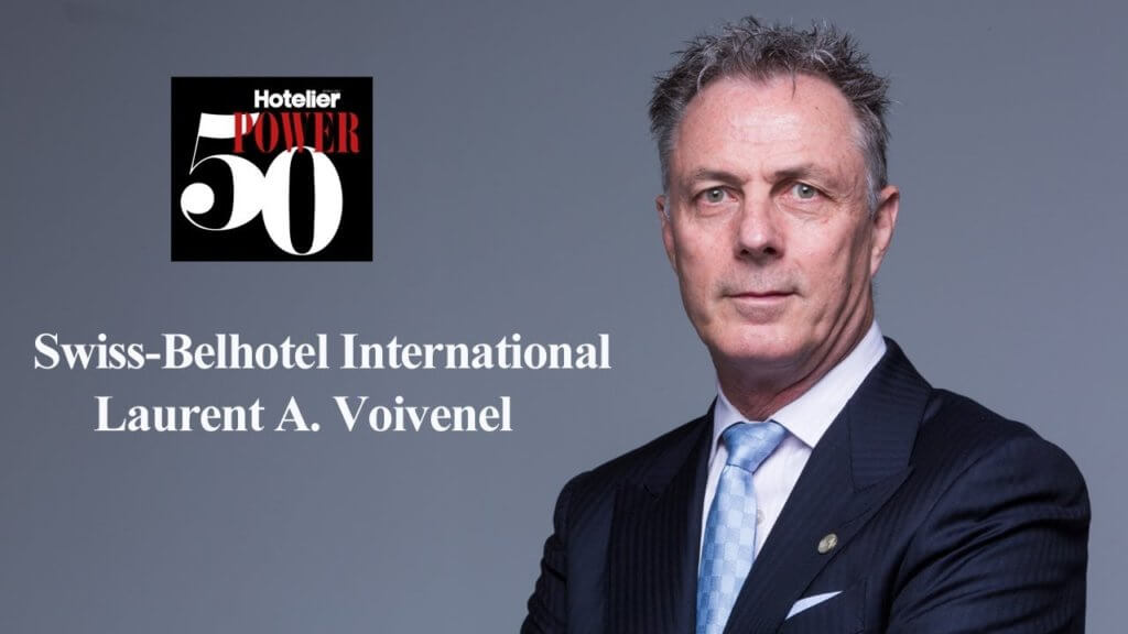 LAURENT A. VOIVENEL, SVP OPERATIONS & DEVELOPMENT, SWISS-BELHOTEL INTERNATIONAL, RANKED AMONG MOST INFLUENTIAL HOTEL PROFESSIONALS IN MENA REGION BY HOTELIER MIDDLE EAST