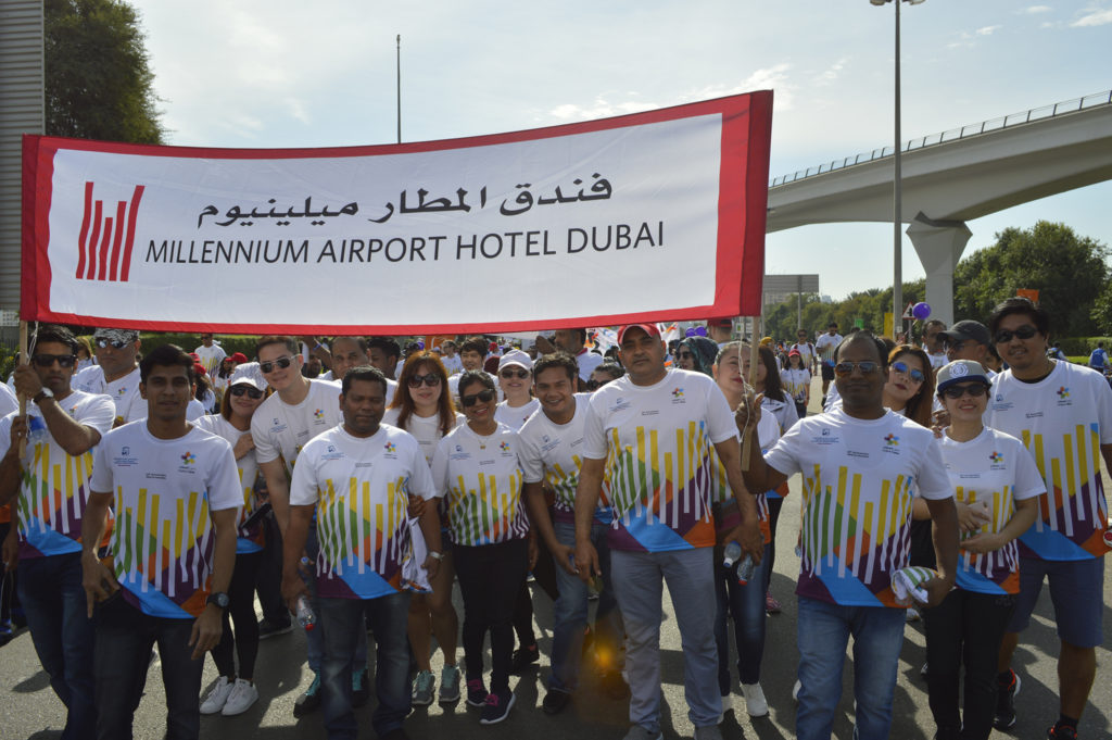 Millennium Airport Hotel Dubai Team  Participates in Dubai Cares Walk for Education