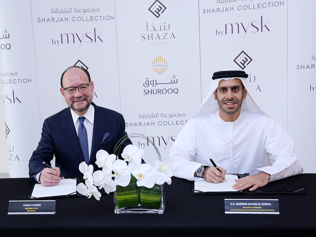 Shurooq Partners with Shaza Hotels For Management of Sharjah Collection Retreats in Sharjah