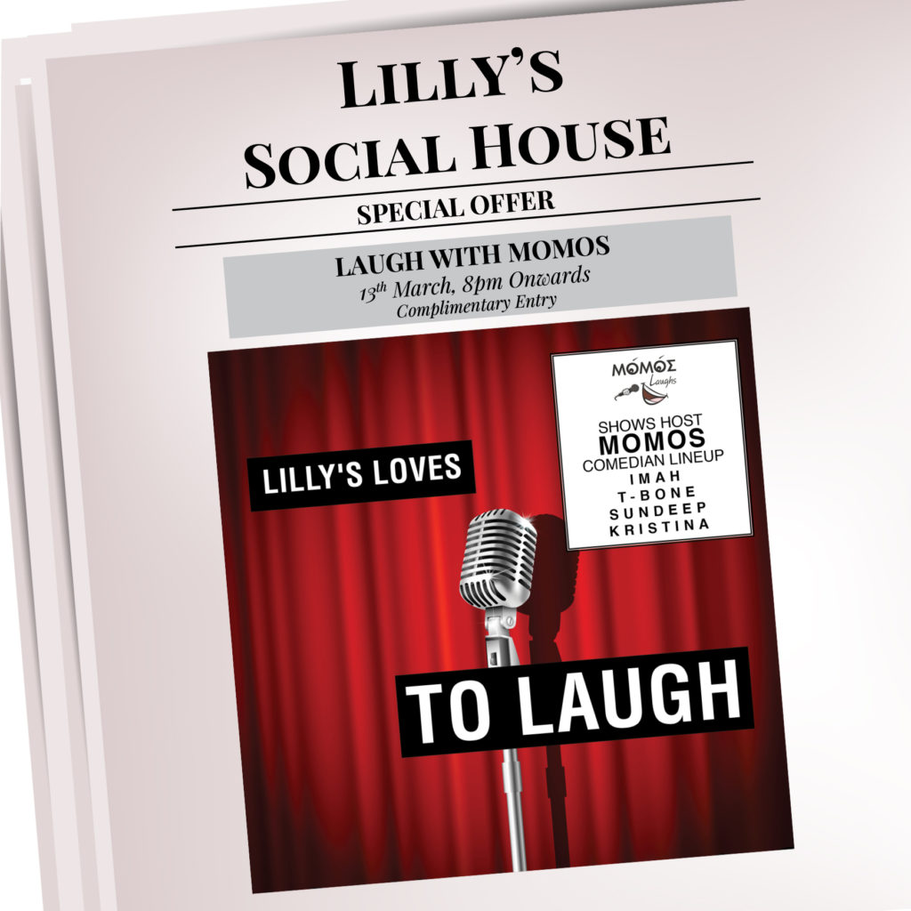 ‘Laugh with Momos’ at Lilly’s Social House in   Canal Central Hotel Business Bay