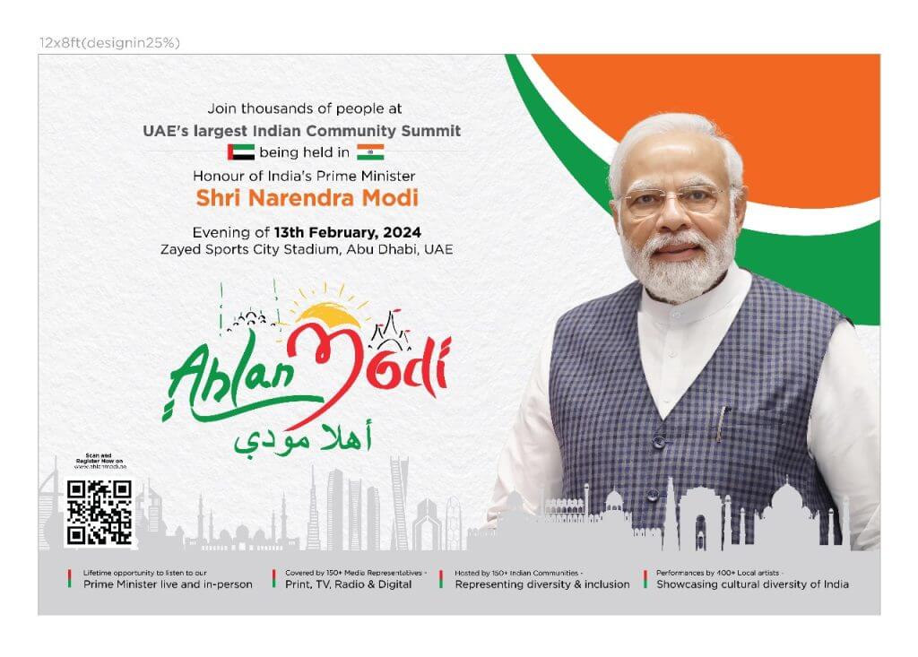 ‘Ahlan Modi’: A Grand Welcome Planned for India’s Prime Minister by UAE’s Vibrant Indian Diaspora